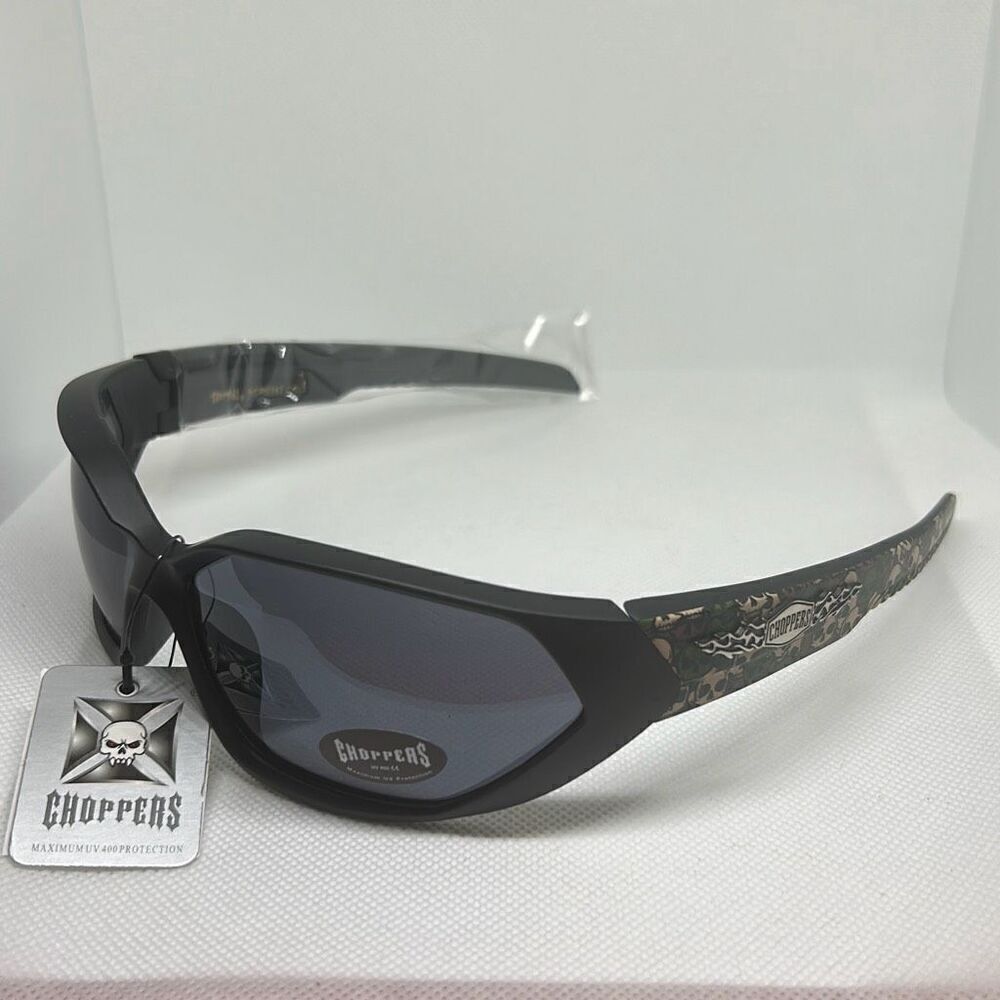 Choppers Skull Camo Biker Sunglasses